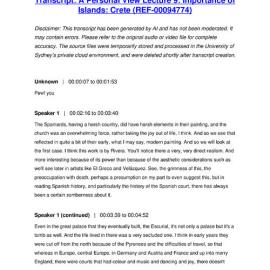 A Personal View Lecture 9: Importance of Islands: Crete - Transcript