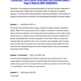 Terry Smith Interview with Louise Dauth - Tape 2 Side B - Transcript