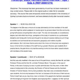 Black, Hermann David Interview - Tape 7 Side A - Transcript