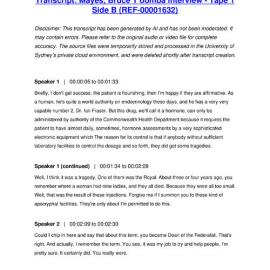 Mayes, Bruce T’oomba Interview - Tape 1 Side B - Transcript