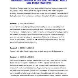 Dunston, Arthur John Interview - Tape 2 Side B - Transcript