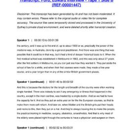 Ford, Edward Interview - Tape 1 Side B - Transcript