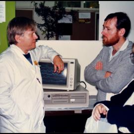 Professor Alan Walker at Open Day 1988