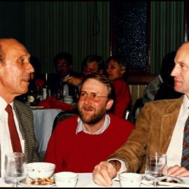 Peter Valder, Malcolm Reid and David Bedford at Peter Valder's Farewell