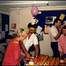 Preparing Food at Henry Dos Reis' 50th Birthday Celebration