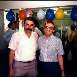 Basil Panayotakos and Henry Dos Reis at Dos Reis' 50th Birthday Celebrations