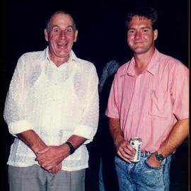 Mark Curran and Bill Sansom at Roger Carolin's Farewell