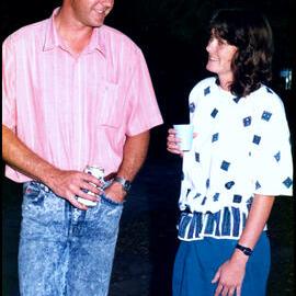 Bill Sansom and Mandy Beshaw at Roger Carolin's Farewell