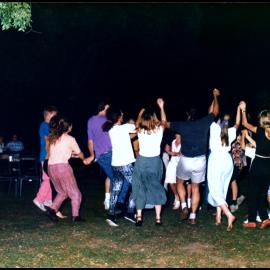 Guests Dancing at Roger Carolin's Farewell