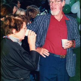 Lawrie Johnson and Merle Johnson at Roger Carolin's Farewell