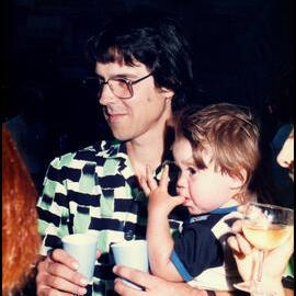 David Curtis and Son at Roger Carolin's Farewell