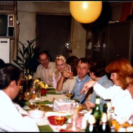 Guests at Peter Valder, Robyne Byatt and Wendy Chalder's Shared Birthday Party