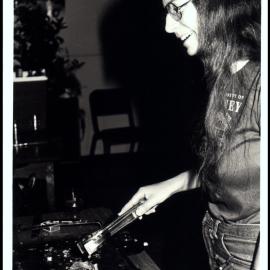 Roni Holland at School of Biological Sciences Seafood Lunch