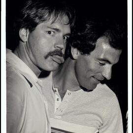 Bill Sansom and Les Rooke at the Botany Bush Band Performance