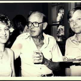 Patsy Armati-Gulson, Charles Birch and Alan Walker at the Biological Sciences Christmas Party