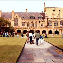 The Quadrangle during Open Day 1984