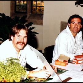 Bill Sansom and Les Rooke at Open Day 1984