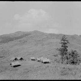 Buildings on Mountainside, Papua New Guinea