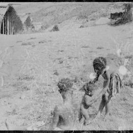 Woman with Baby and Child