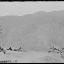 Buildings on Mountainside, Papua New Guinea