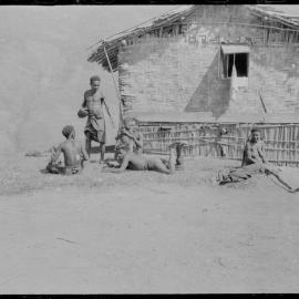 Group Gathered Outside a Building