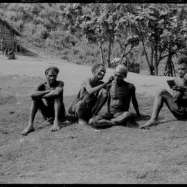 Group Gathered Outside a Building