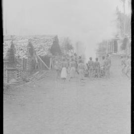 Group Building Fire in Village