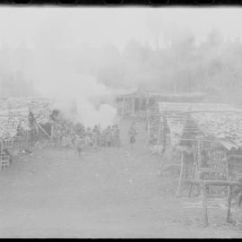 Group Building Fire in Village