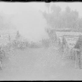 Group Building Fire in Village