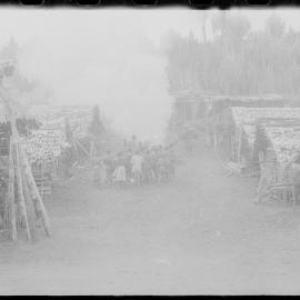 Group Building Fire in Village