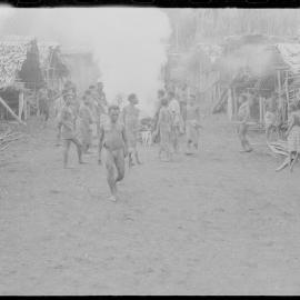 Group Building Fire in Village