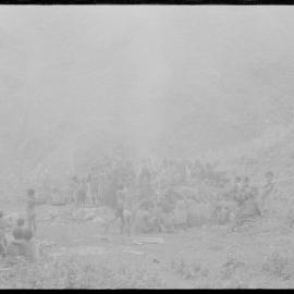 Group Gathered on Mountainside
