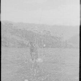 Man Performing with Long Spear