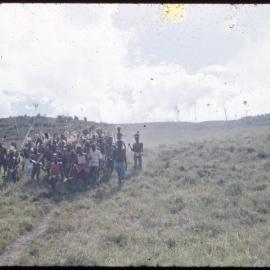 Group Gathered on Mountainside