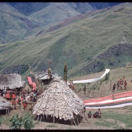 Village with Lengths of Cloth