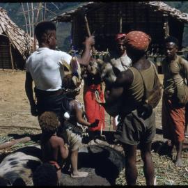Group Preparing for a Ceremony