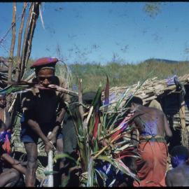 Group Gathered Outside a Building