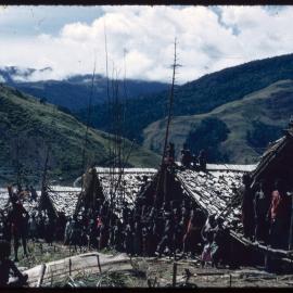 Buildings with Food Poles Outside