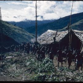 Group Standing in Mountainside Village