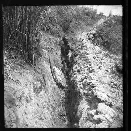 Man Standing in a Ditch