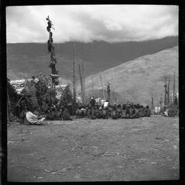 Group Sitting in Mountainside Village