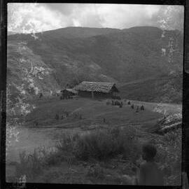 Groups Gathered by Mountainside Building