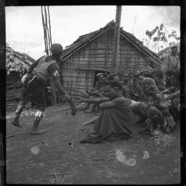 Group Sitting Outside Buildings