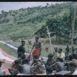 Group Preparing Lengths of Cloth