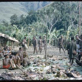 Groups Gathered in a Village