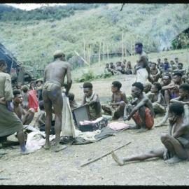 Group Preparing Lengths of Cloth