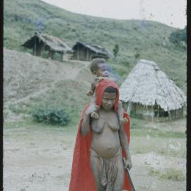 Woman with a Child on her Shoulders