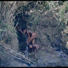 Woman and Child Washing