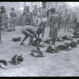 Group Distributing Food for a Ceremony