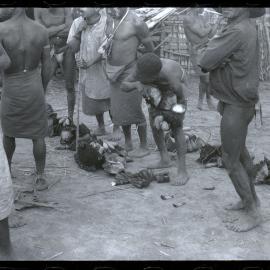 Group Distributing Food for a Ceremony